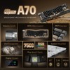 RK ROYAL KLUDGE A70 Wireless Ergonomic Keyboard, Alice Split Mechanical