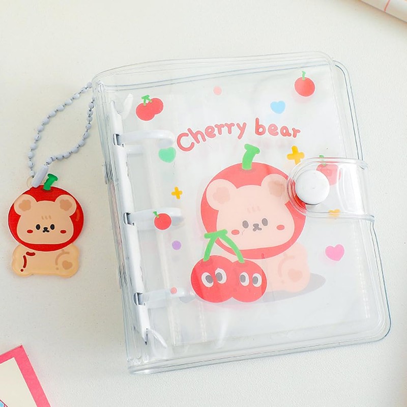 Sticker Notebook, Clear, Girls, Sticker Notebook, A8 Size, Clear Binder,