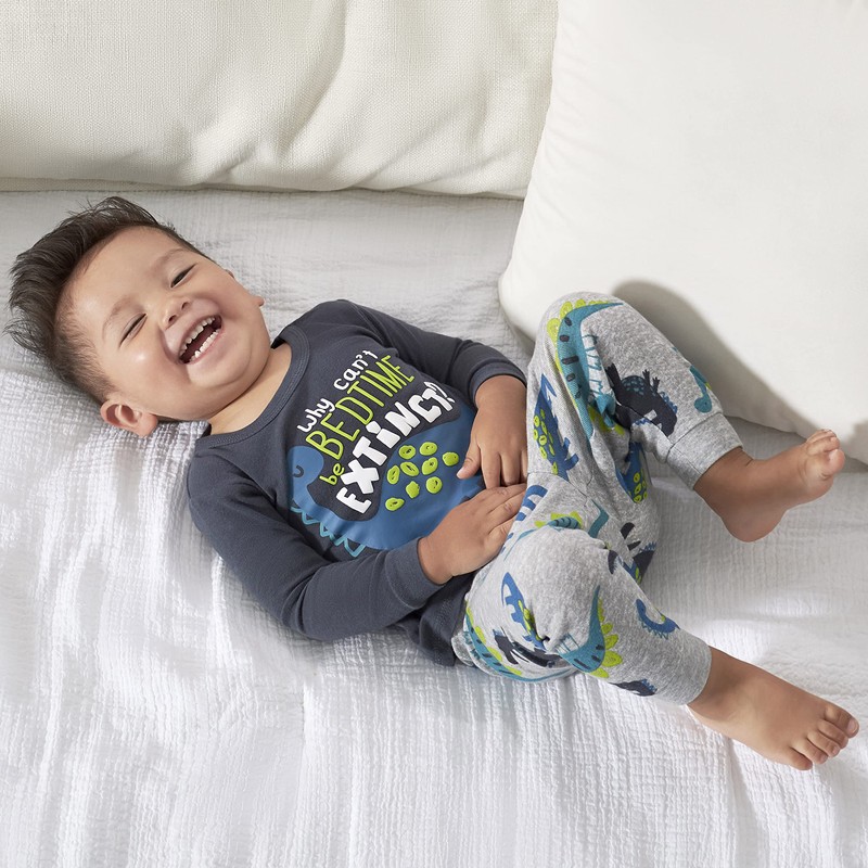 Gerber - Conjunto de Pijama de 4 Piezas para bebé,