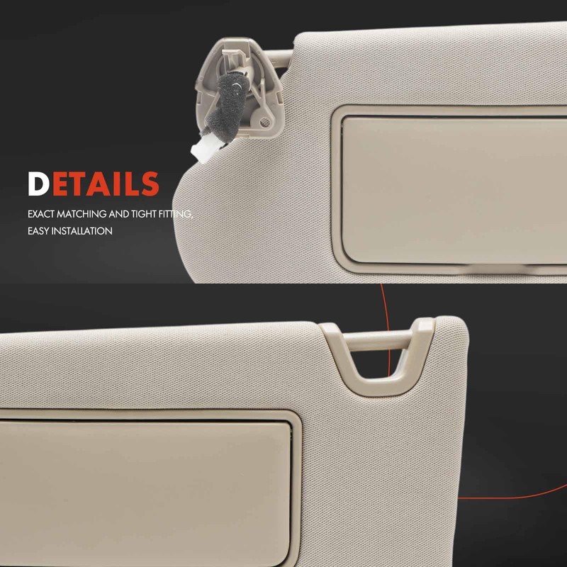 A-Premium Left Driver Side Sun Visor Compatible with Nissan Altima