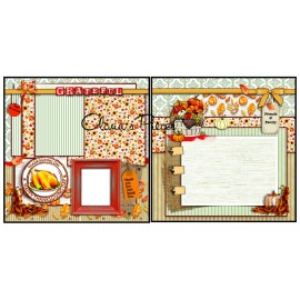 Olivia's Pieces Grateful- PRINTED Scrapbook Pages - OliviasPieces