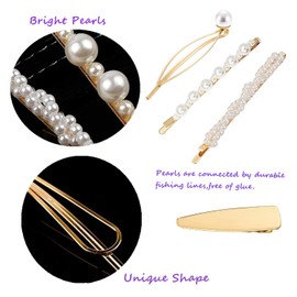 Ymaiss 19pcs Hair Clips Geometric Hair Pins Metal Hairpin Hair Styling Jewelry Hair Clamps Accessories Barrettes Gold Bobby Pins for Women Ladies Girls Teens Hair Accessories, Gold Color