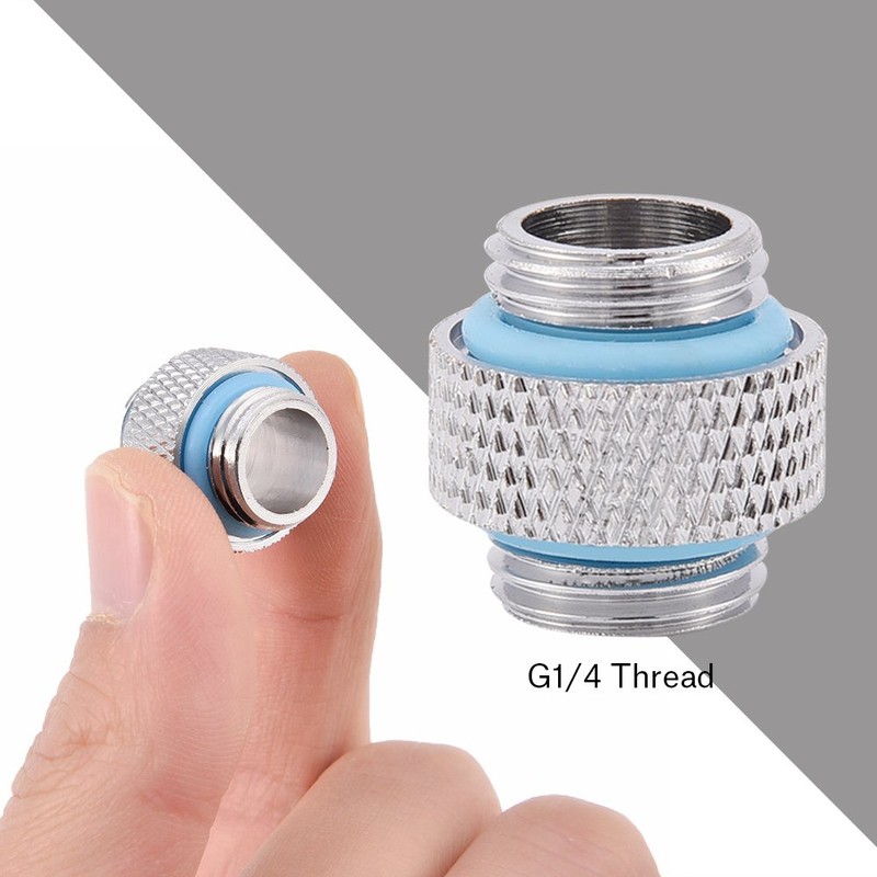 Aramox 2Pcs Fitting Adapter,G 1/4in Thread Male to Male Fitting