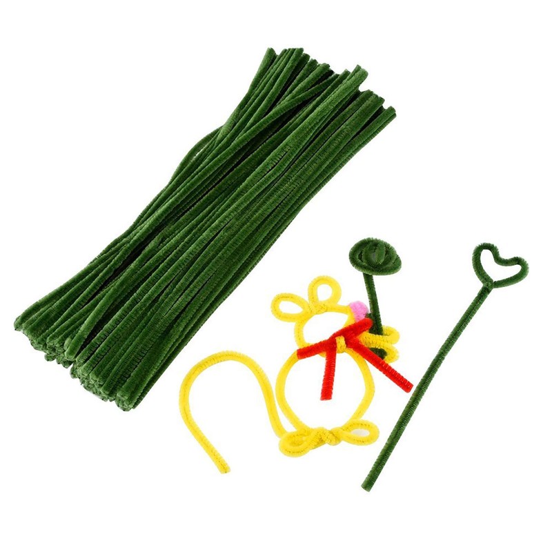 EBOOT 100 Pieces Pipe Cleaners Chenille Stem for Arts and