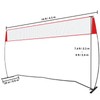 Happybuy Freestanding Volleyball Training Net, Adjustable Height Portable System for