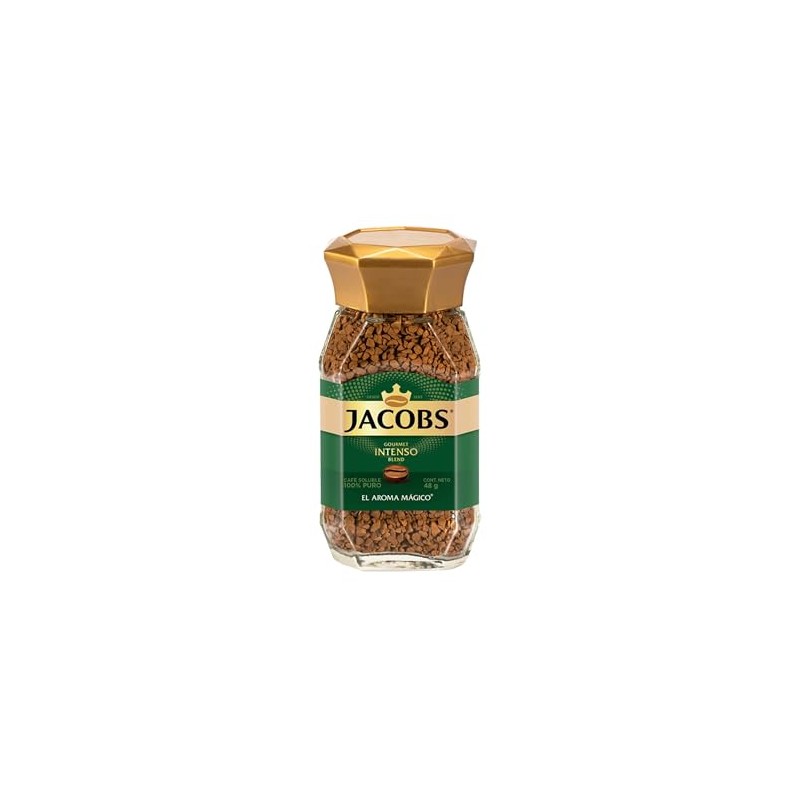 Jacobs Intenso 48g | Café Soluble Liofilizado Gourment | Instantáneo