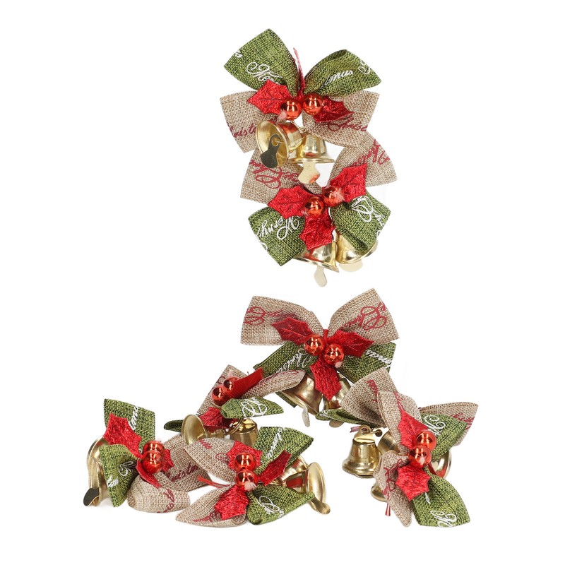 50Pcs Mini Bowknot Bells Durable Metal Happy Vibes Widely Used