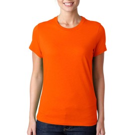 Bella Canvas Women's Long Body Length T-Shirt, Orange, Large