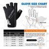 Hikenture Mens Cycling Gloves,5MM Padded Bike Gloves,Breathable & Anti-Slip Half