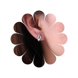 Inateannal Boho Seashell Conch Earrings Silver Conch Shell Stud Earrings Vintage Beach Conch Earrings Minimalist Tiny Seashell Earrings Jewelry for Women and Girls