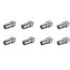 SAT-FOX TV Plug Set: 4 Coaxial Plugs and 4 Coaxial