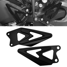 XIDAOXIT Footrest Heel Guard Cover Rear Foot Rest Guard Plate for KAWASAKI ZX6R ZX-6R 636 2019 2020 2021 2022 2023 2024 2025(Black)