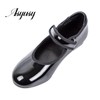 Asyusyu Tap Dance Shoe for Girls,Black,12,Little Kid
