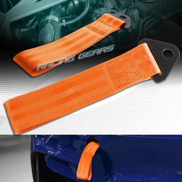 Racing_Gear UNIVERSAL ORANG HEAVY DUTY FRONT/REAR CAR HIGH STRENGTH TOWING