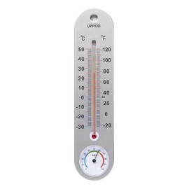 LittleGood Thermometer Indoor with Humidity – 9.8 inch Wall Vertical Thermometer/Hygrometer, Temperature Monitor for Home, Household Thermometer for Room Temp