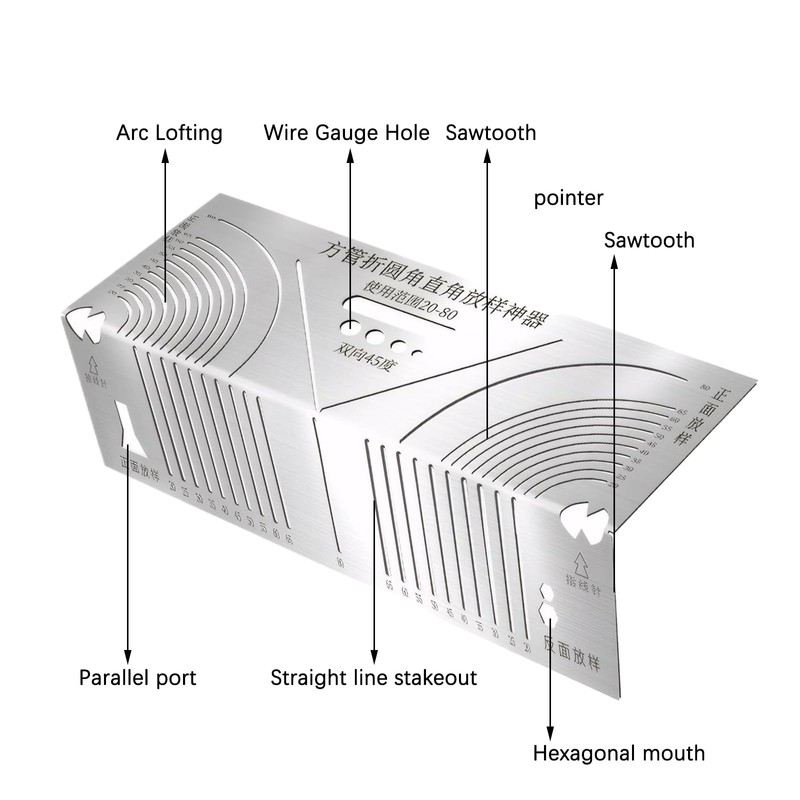 SNONESIY Angle and arc marking tool, precision flex angle and