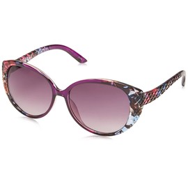 Jessica Simpson Women's J5386 Retro Cat Eye Sunglasses with UV400 Protection - Glamorous Sunglasses for Women, 58mm