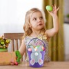 Easter Bunny Handled Goodie Bucket for Decorations | Purple Easter