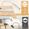 Veemagni 10X Rectangle Magnifying Glass with Light and Stand, Flexible