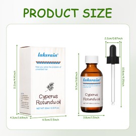 Carreneu Cyperus Rotundus Oil Cyperus Oil Hadea Cyperus Rotundus Oil 60 ml Natural Vegetable Hair Removal Oil Gently and Effectively Inhibits Hair Growth for Skin Care for Most Skin Types