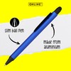 Online ballpoint pen, retractable ball pen made out of aluminum,