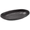 MIN Melamine Wear Black Oval Plate, Large M11-135