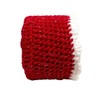 Toilet Paper Cover Retro Sparkle Red White Round Bathroom Crochet