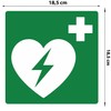 Movilideas 3 pezzi di defibrillatore PVC adesivo resistente per esterni