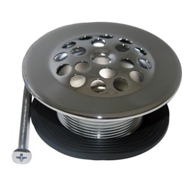 LASCO 03-5003 Bathtub Drain Shoe Strainer 1 1/4 Inch Chrome Plated