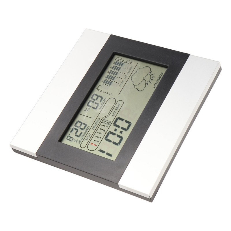 Digital Weather Clock Temperature and Humidity Display Aluminum Shell Digital