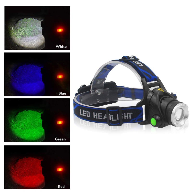 TotaLohan 4 in 1 Multicolor Headlamp 800 Lumen Zoomable One