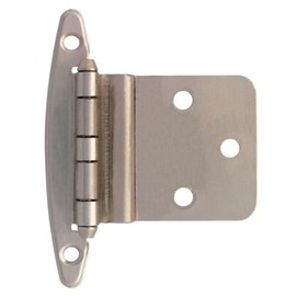 Liberty H00930C-SN-O 3/8 in. Satin Nickel Inset Hinge Without Spring (1-Pair)