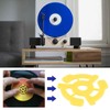 SING F LTD 10Pcs Flat Plastic Vinyl Record Adapter Spacer