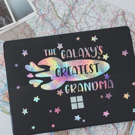 GIRAFVYINL Holographic Vinyl Silver Glitter Vinyl - 12” x 10FT Holographic Permanent Vinyl Glitter Adhesive Vinyl for Craft, Easy to Weed Vinyl Work with Vinyl Cutter