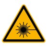 Laser Beam Warning Sticker ASR/ISO W004 SL50 mm Pack of