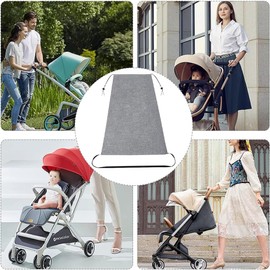 Awning Pram, Sun Protection for Prams, Awning Pushchair UV Protection, Sun Protection Pram, Universal, Sun Protection Buggy Baby, Waterproof, for Most Prams (Grey)