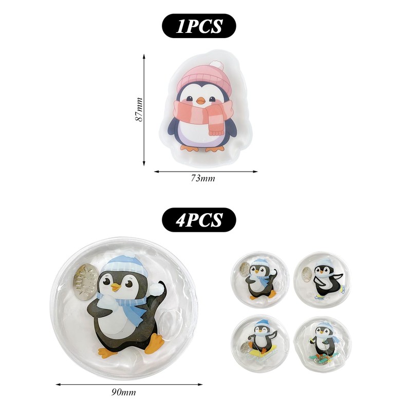 5 Pieces Penguin Pattern Hand Warmers, Winter Warmth Supplies, Portable