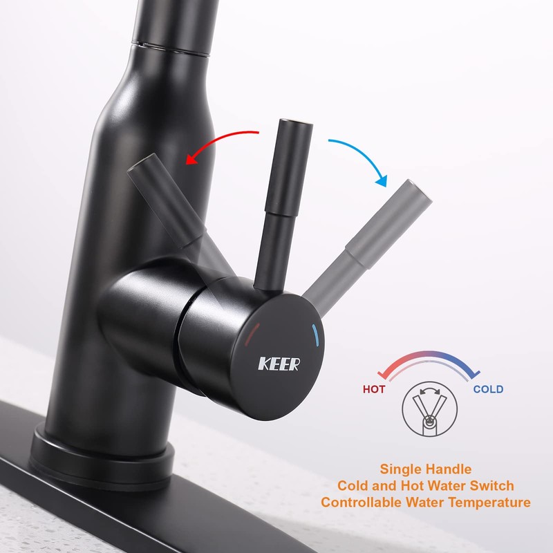 Touch Kitchen Faucet,KEER Smart Kitchen Sink Faucet with Pull Down
