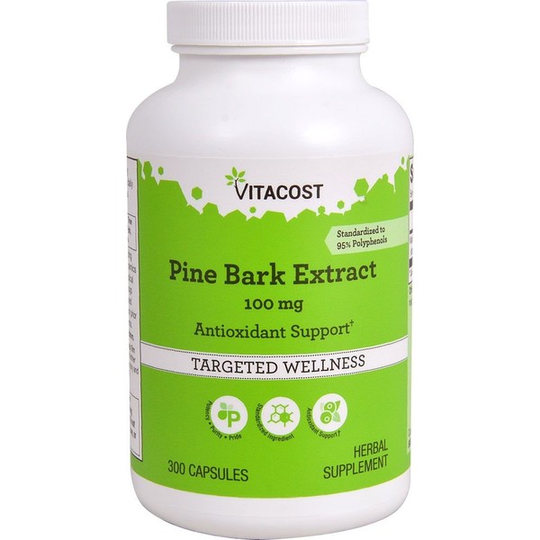 Vitacost Pine Bark Extract - Standardized to 95% OPC -- 100 mg - 300 Capsules