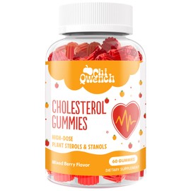 ChiQwench Cholesterol Supplements with 1500 Mg Plant Sterols & Stanols, Cholesterol Support Gummies, Cholesterol Complex Gummies, Maintains Normal Levels, Mixed Berry Flavor, 60 Count
