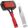 2-Piece AC Coil Cleaning Kit with Dual-Sided Brush and Stainless