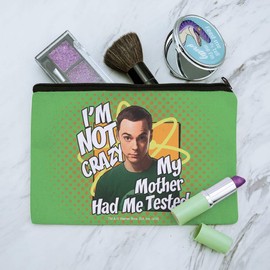 Big Bang Theory Sheldon Cooper I'm Not Crazy Makeup Cosmetic Bag Organizer Pouch