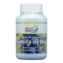 Semilla De Uva Organica 90 Caps Margarita Naturalmente Sabor Natural                                                                                  
