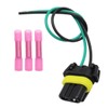 9012 3-Wire Halogen Bulb Connector Pigtail Fit for 2012-2017 Fiat