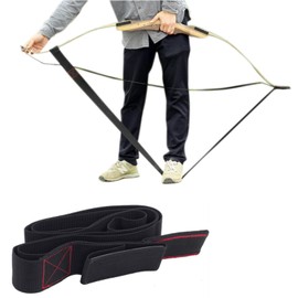 Azarxis Archery Bow Stringer Recurve Bows String Archery Bowstringer, Woven Tip Limb, Length 177cm, Width 4.9cm, Black