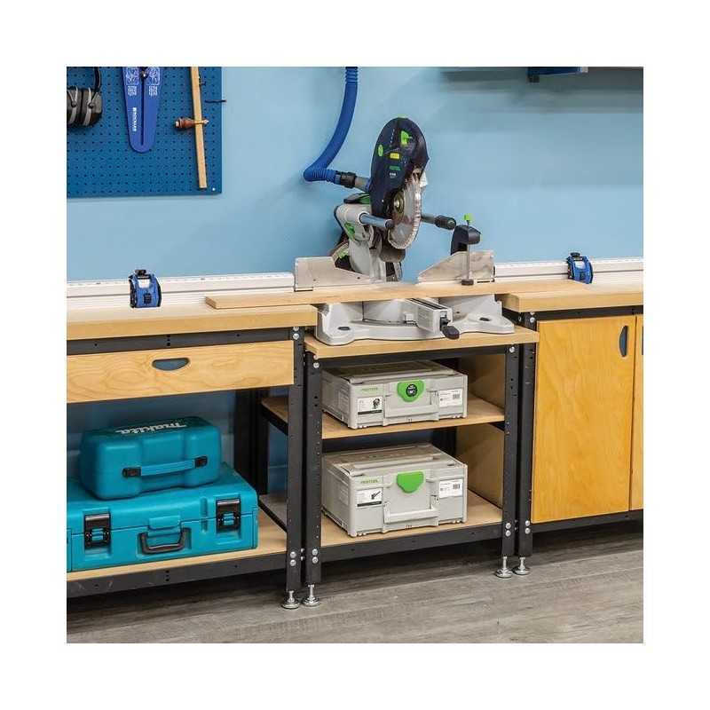 Auxiliary Micro-Adjust Flip Stop for Rockler Miter Saw Fence System