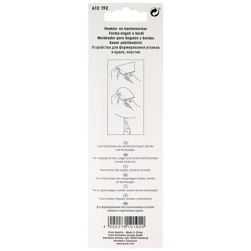 Prym Love Corner & Edge Shaper, Light Blue, 7.2 x