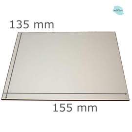 Fireproof fireplace glass, made to measure, oven glass for all sizes, 155 mm x 135 mm