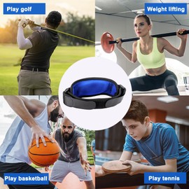 AYNKH 2Pcs Blaue Unterstützung für Männer und Frauen Verstellbare Unterstützung Anti-Rutsch-Tennis Ellenbogenunterstützung Arthritis, Sehnenentzündung, Gelenkschmerzen, Gewichtheben