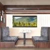 ANARACHON Leather Look RV Camper Dinette Cushion Covers, Washable RV